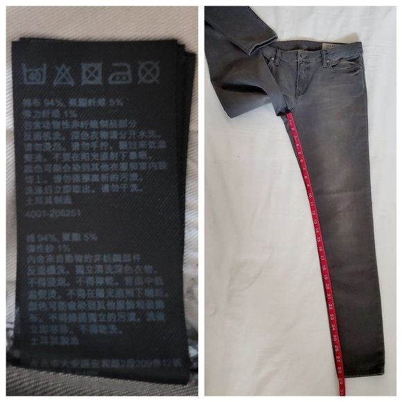 All Saints Women's MAST Skinny Denim Jeans Washed Gray Size W29 - Picture 9 of 16